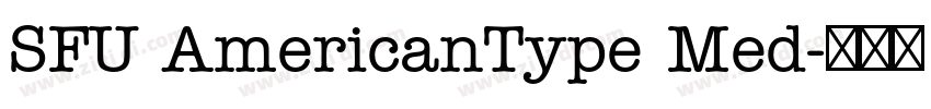 SFU AmericanType Med字体转换